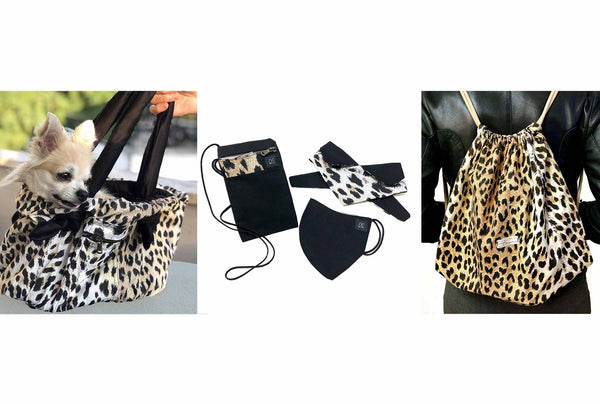 handbag for chihuahuas, face mask holder, facemask, backpack, animalier style
