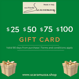 E-Gift Cards Selection from Scaramuzza Eco Shop
