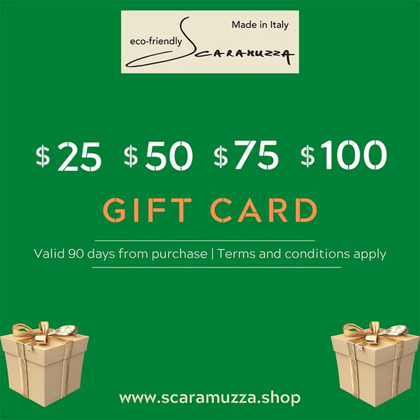E-Gift Cards Selection from Scaramuzza Eco Shop